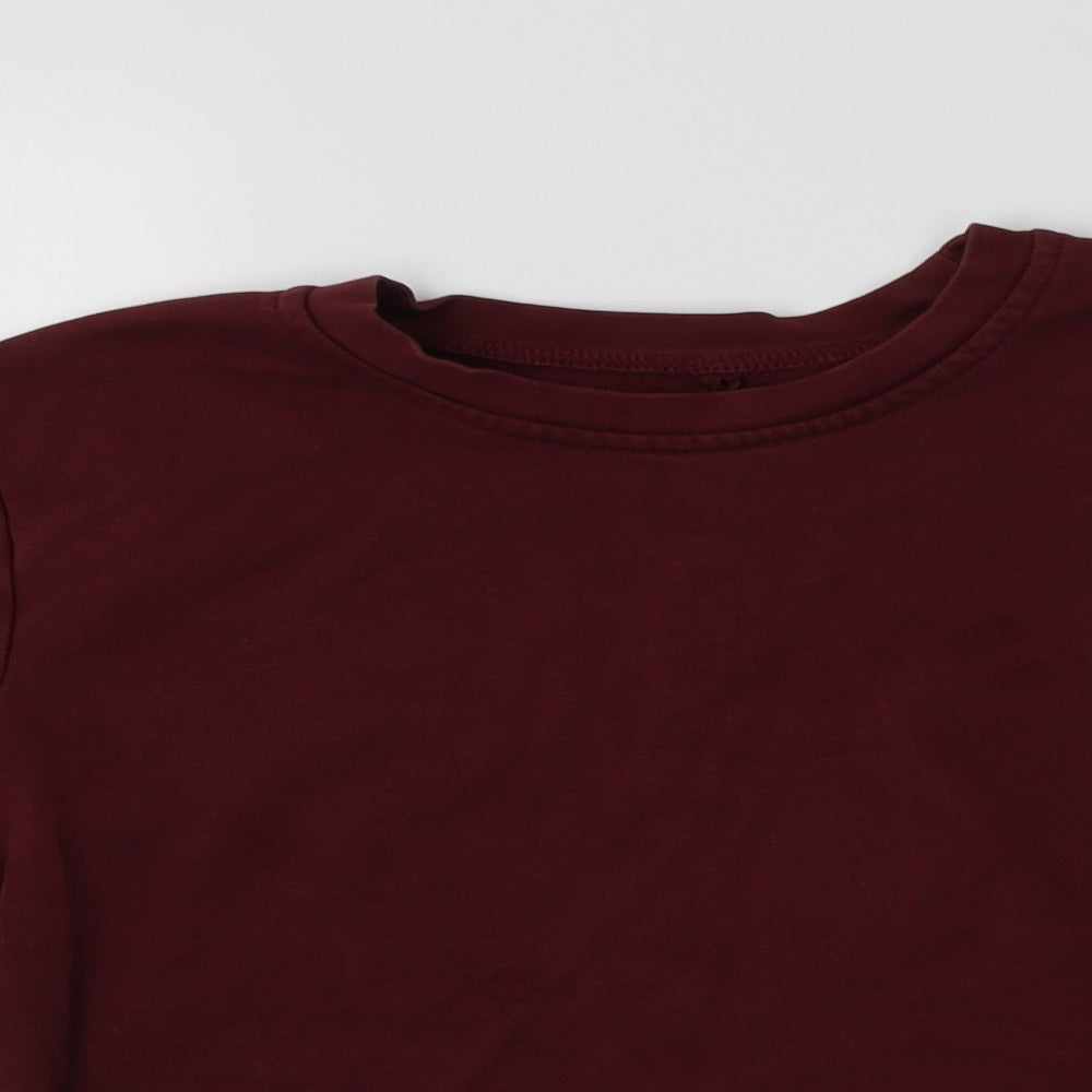 George Boys Purple  Cotton Pullover Sweatshirt Size 10-11 Years