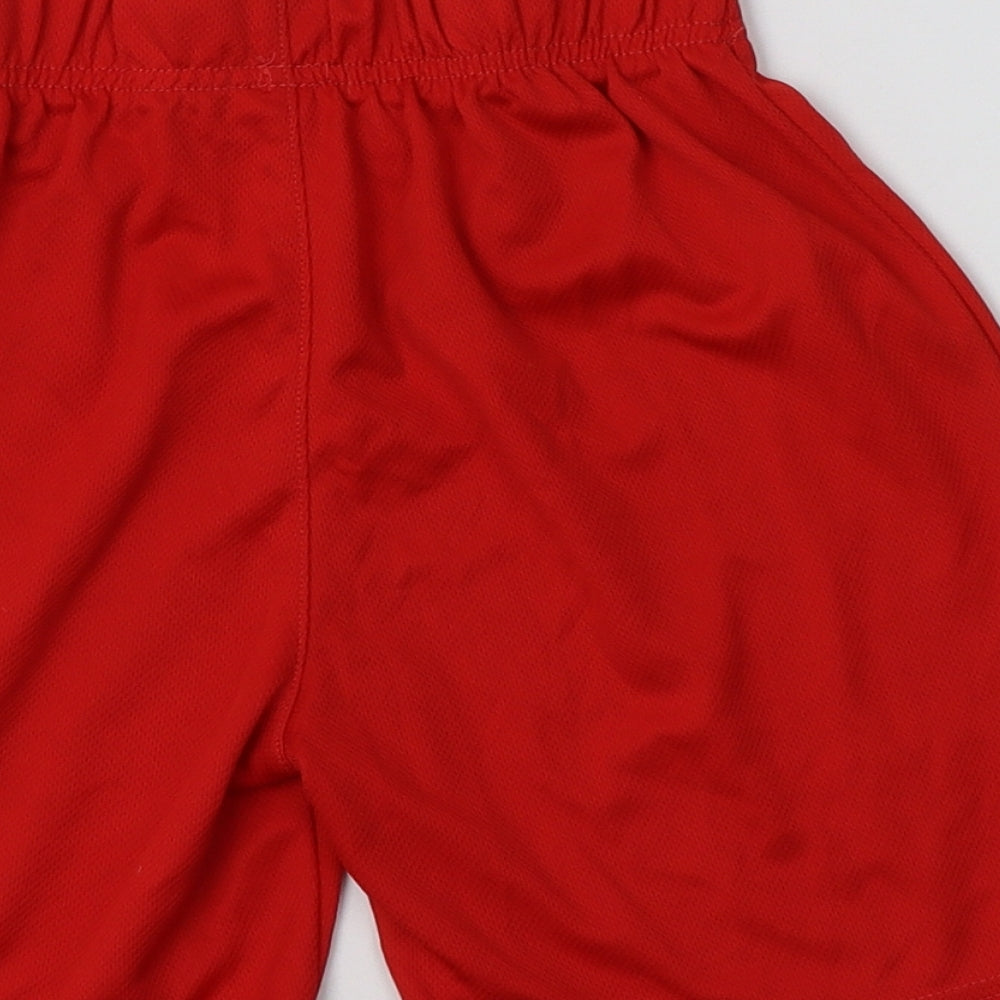 George Boys Red  Polyester Sweat Shorts Size 9-10 Years  Regular  - Wales
