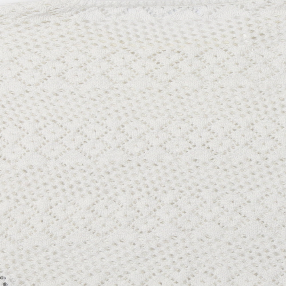 Womens UK Size M Primark White Pullover Jumper