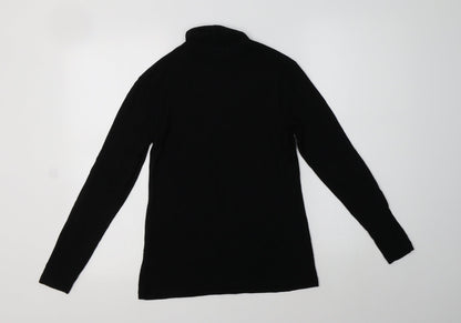 Womens UK Size 12 Papaya Black Pullover Jumper