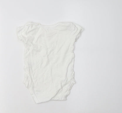 Boots Baby White  Cotton Romper One-Piece Size 12-18 Months   - Zebra