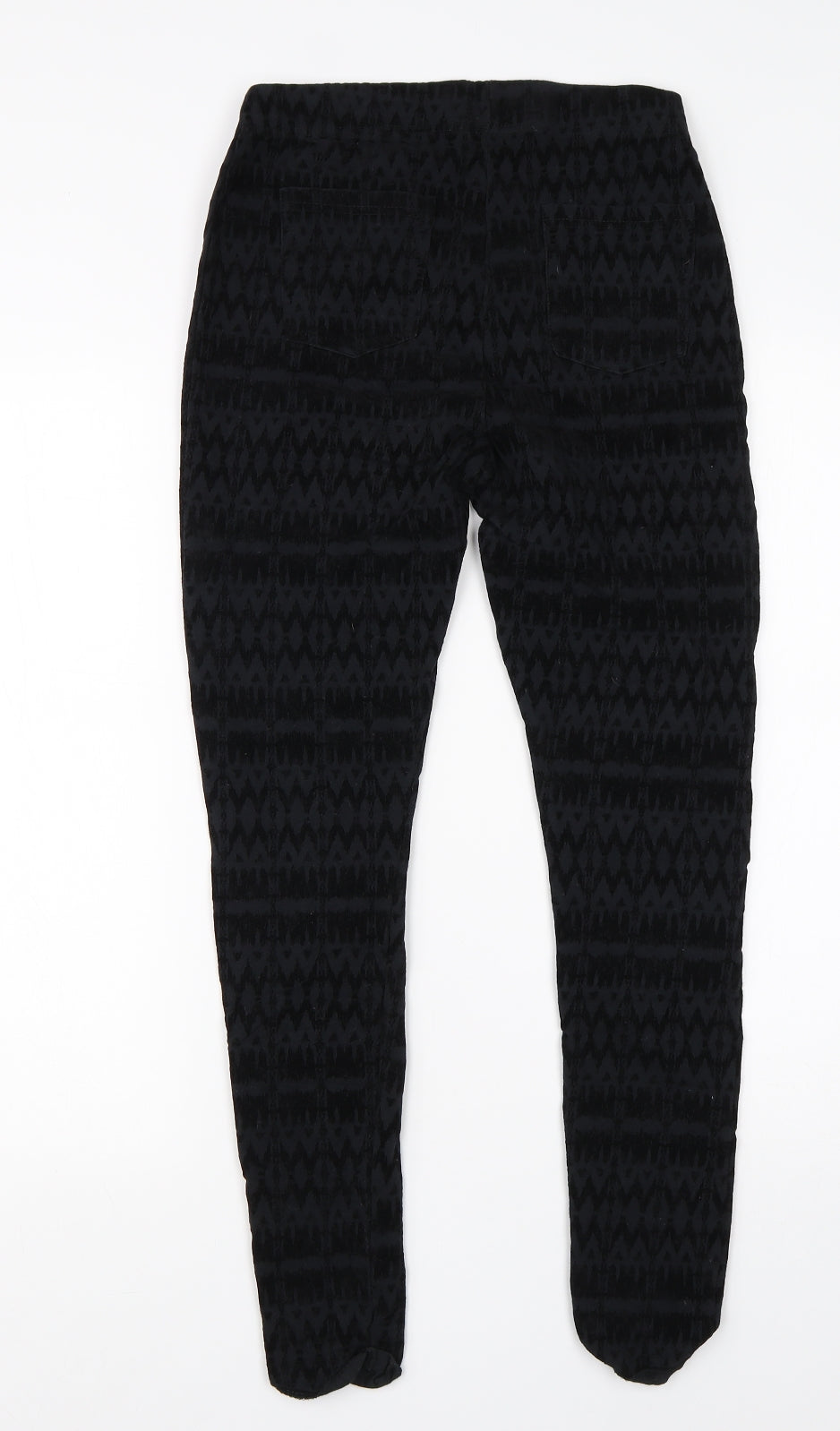 Womens UK Size 10 Papaya Regular Fit Jegging Black Jeans
