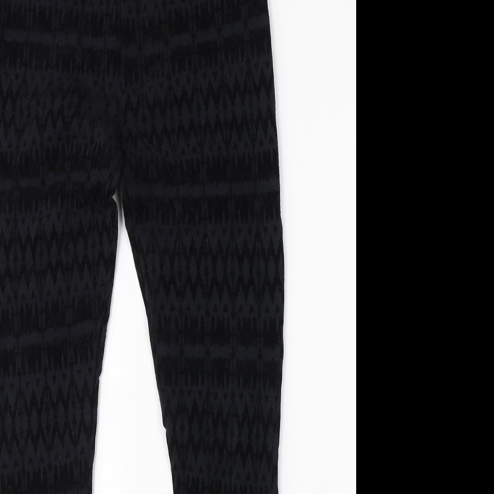Womens UK Size 10 Papaya Regular Fit Jegging Black Jeans