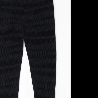 Womens UK Size 10 Papaya Regular Fit Jegging Black Jeans