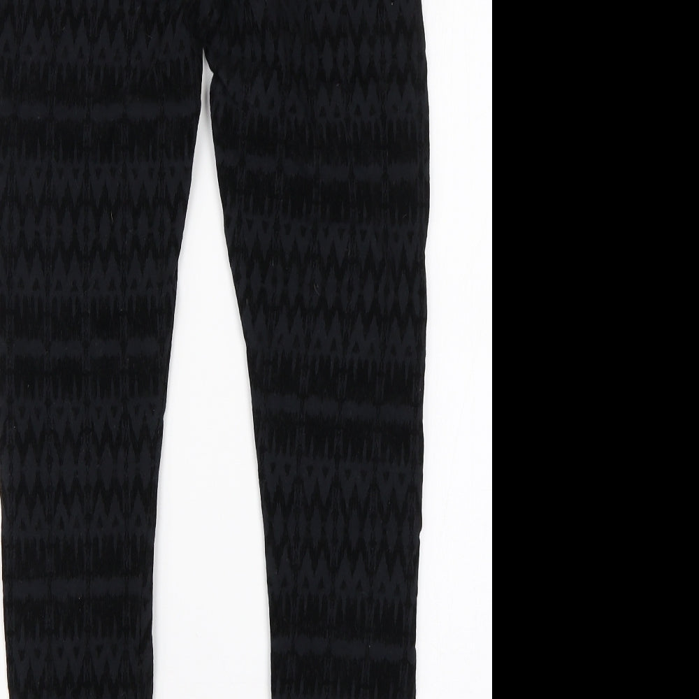 Womens UK Size 10 Papaya Regular Fit Jegging Black Jeans