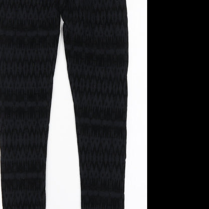 Womens UK Size 10 Papaya Regular Fit Jegging Black Jeans