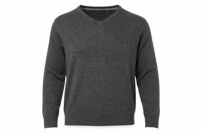 Mens UK Size L Easy Grey Pullover Jumper