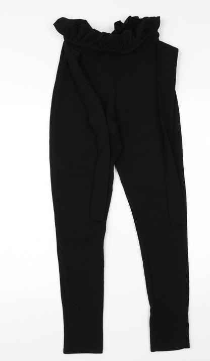 Pretty Little Thing Womens Black  Viscose Dress Pants Trousers Size 6 L26 in Regular