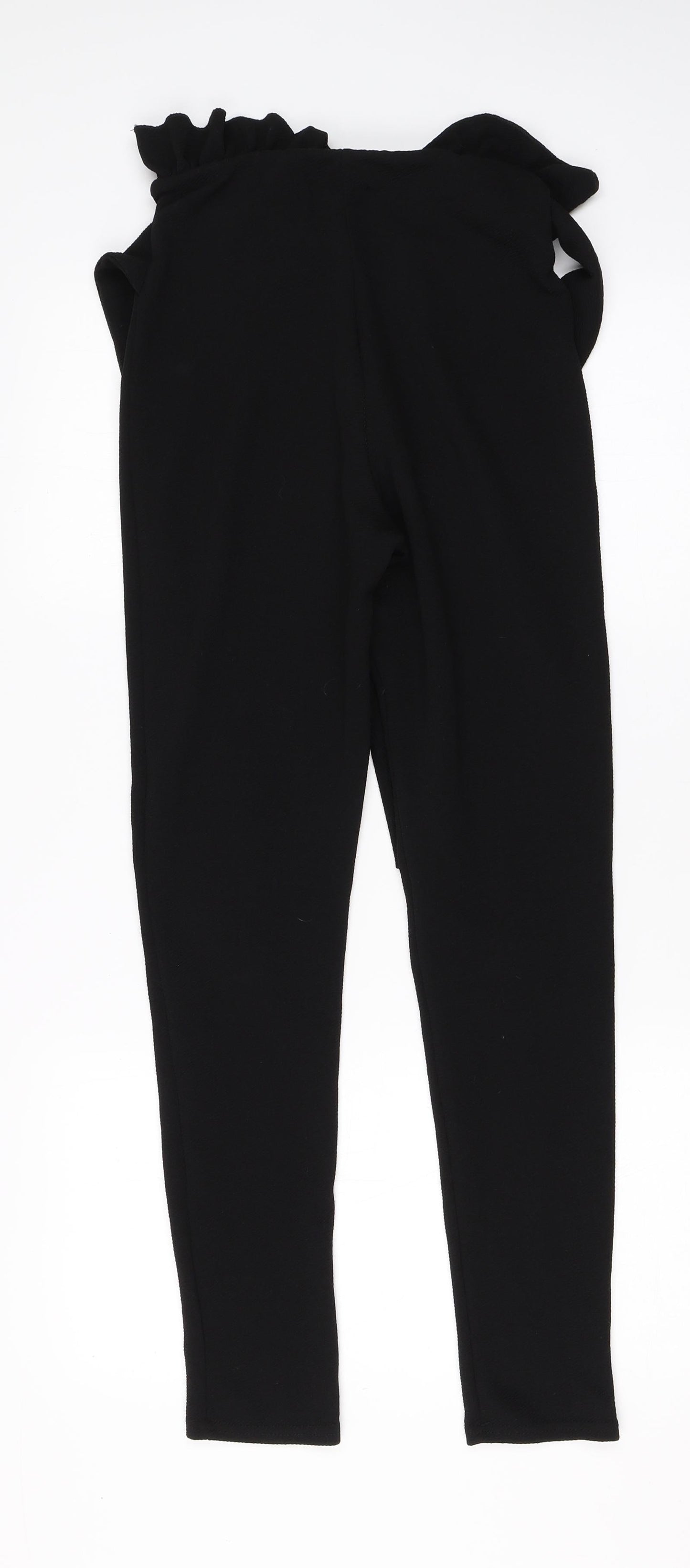 Pretty Little Thing Womens Black  Viscose Dress Pants Trousers Size 6 L26 in Regular