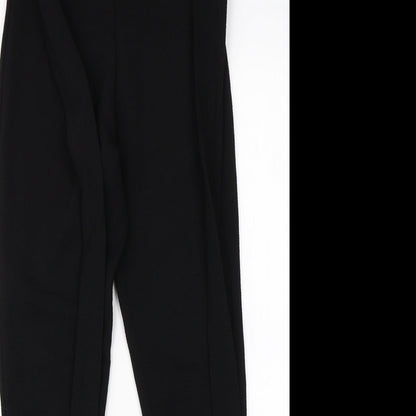 Pretty Little Thing Womens Black  Viscose Dress Pants Trousers Size 6 L26 in Regular
