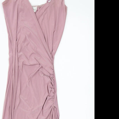 In the Style Womens Pink  Polyester Shift  Size 8  Square Neck