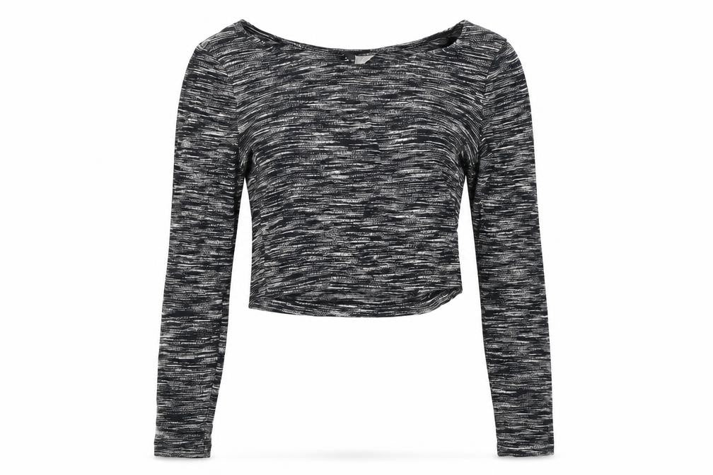 Womens UK Size XS Divided Black Basic T-Shirt