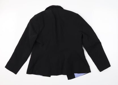 Dorothy Perkins Womens Black  Polyester Jacket Suit Jacket Size 14