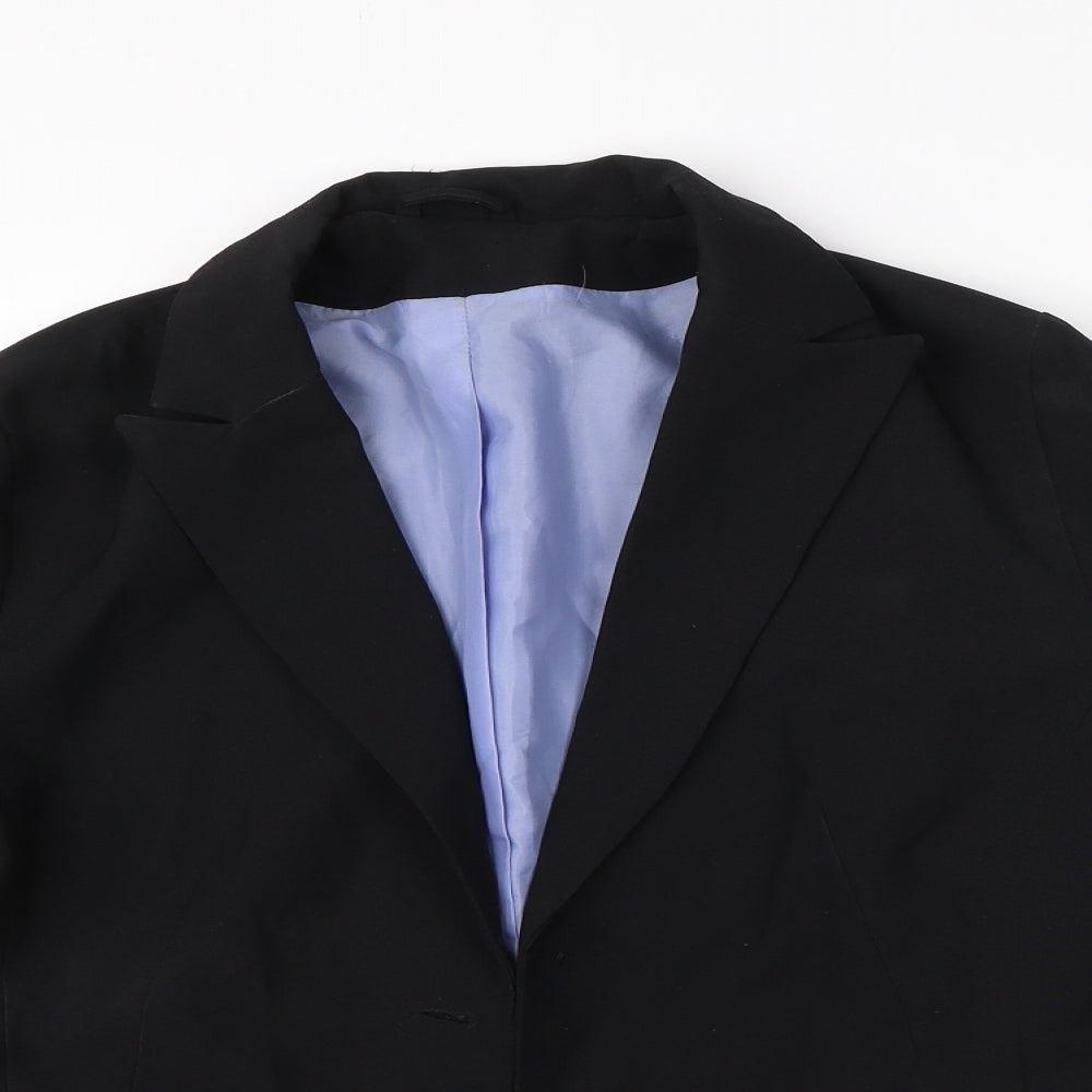 Dorothy Perkins Womens Black  Polyester Jacket Suit Jacket Size 14