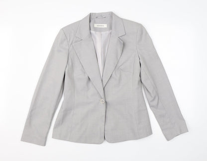 George Womens Grey  Viscose Jacket Suit Jacket Size 14
