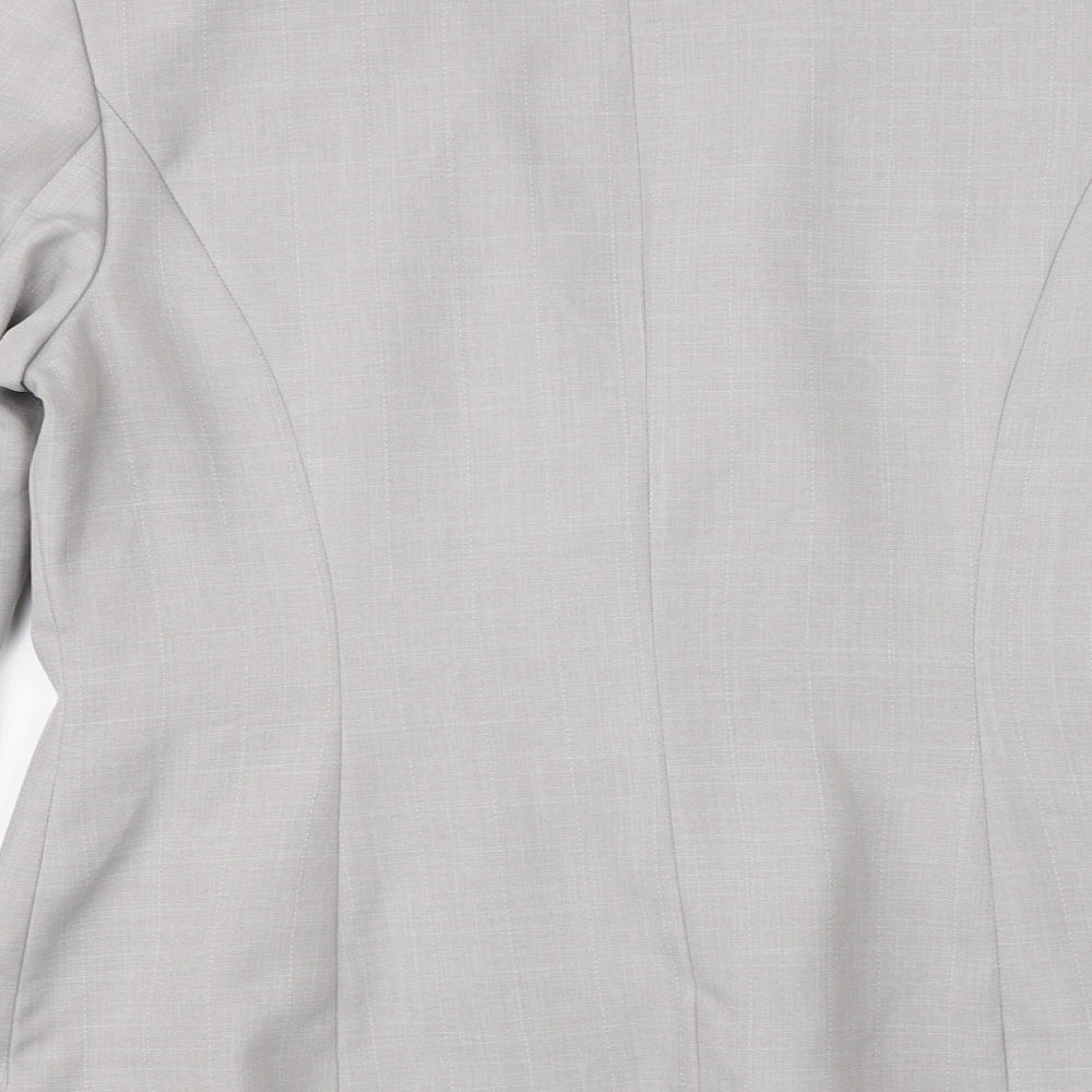 George Womens Grey  Viscose Jacket Suit Jacket Size 14