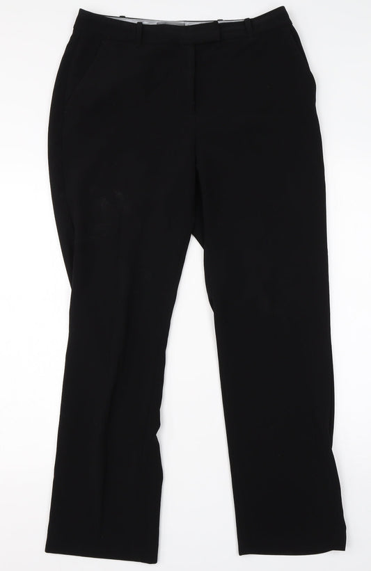 Principles Womens Black  Viscose Dress Pants Trousers Size 12 L28 in Regular