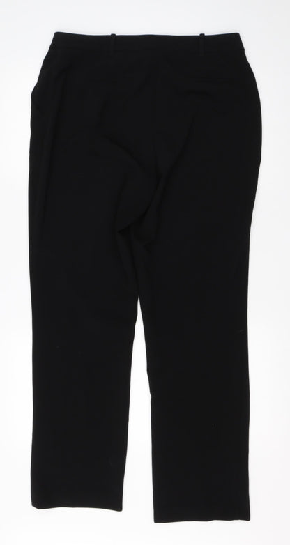 Principles Womens Black  Viscose Dress Pants Trousers Size 12 L28 in Regular