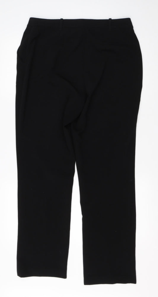 Principles Womens Black  Viscose Dress Pants Trousers Size 12 L28 in Regular