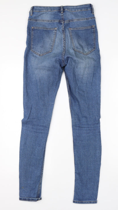 Womens UK Size 8 Divided Regular Fit Skinny Blue Jeans