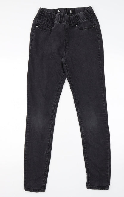 Womens UK Size 10 Preworn Regular Fit Jegging Black Jeans