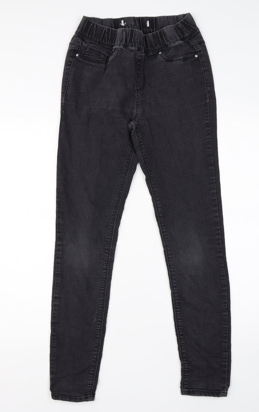 Womens UK Size 10 Preworn Regular Fit Jegging Black Jeans