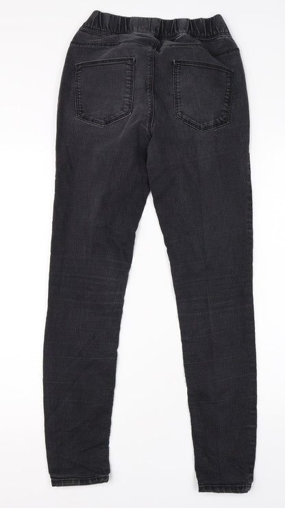 Womens UK Size 10 Preworn Regular Fit Jegging Black Jeans