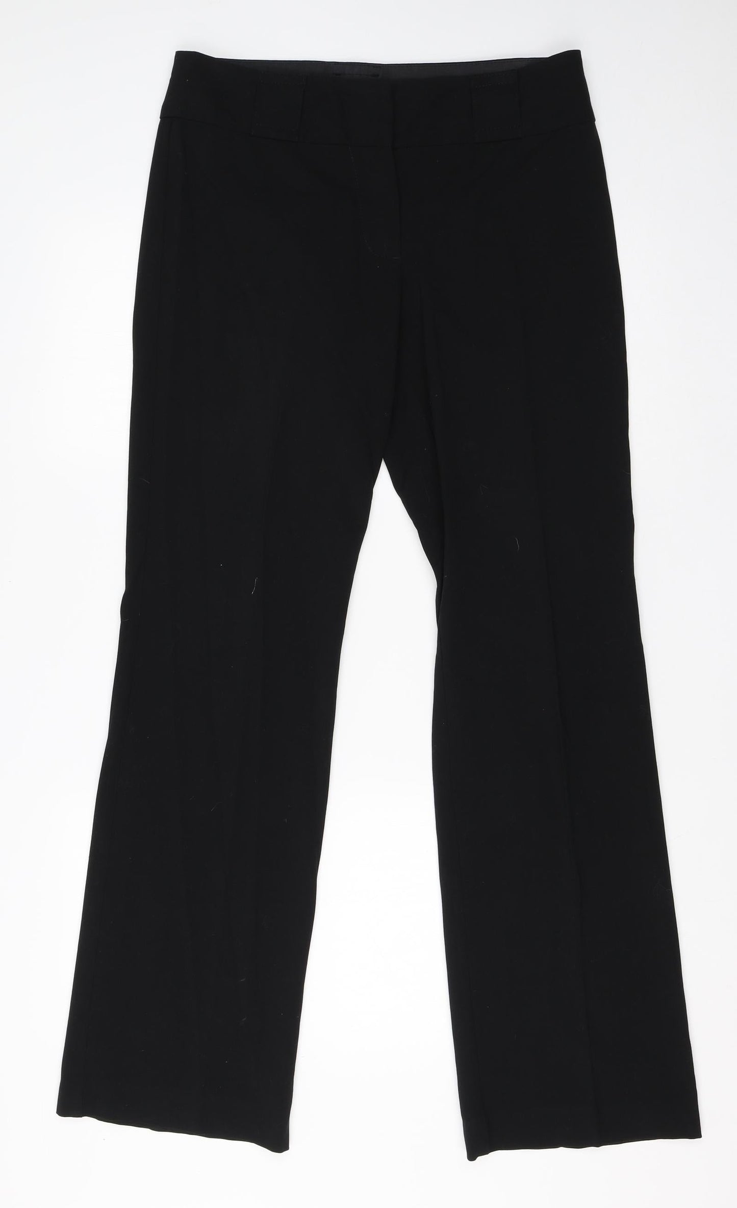 Womens UK Size 10 New Look Regular Fit Dress Pants Black Trousers