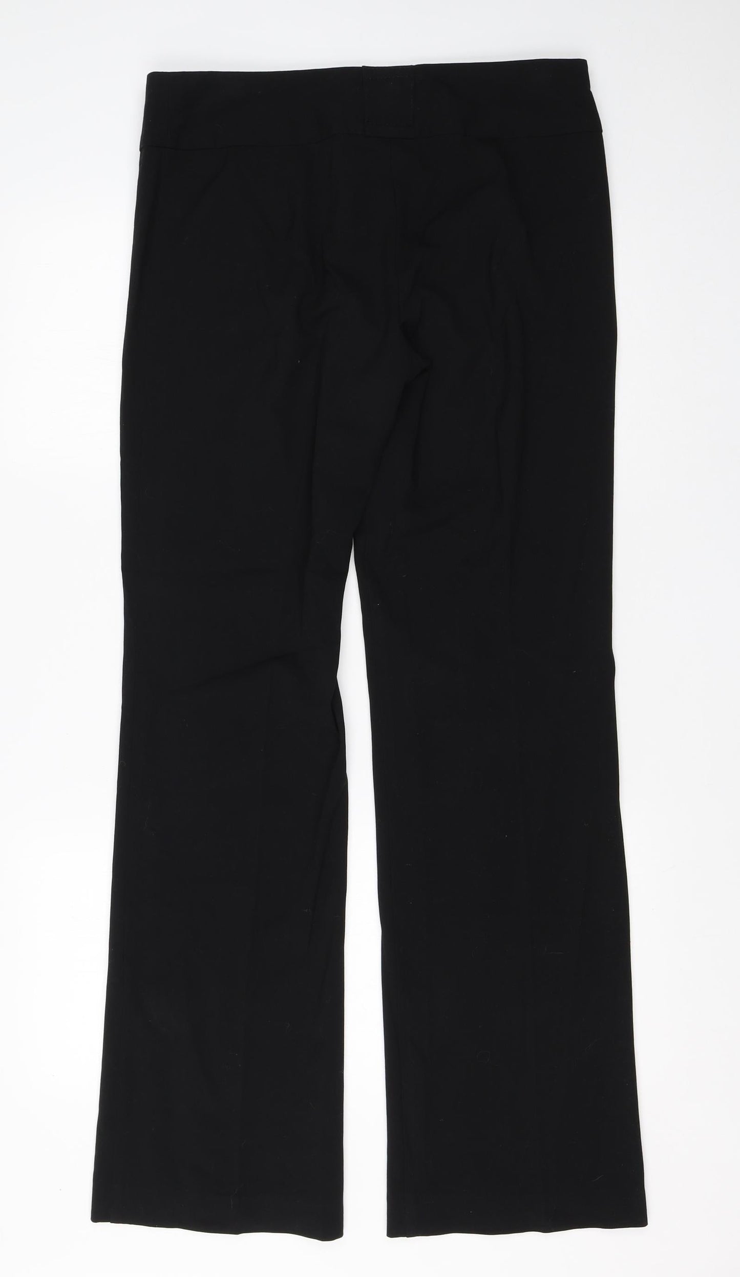 Womens UK Size 10 New Look Regular Fit Dress Pants Black Trousers