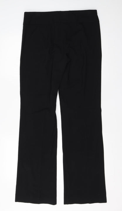 Womens UK Size 10 New Look Regular Fit Dress Pants Black Trousers