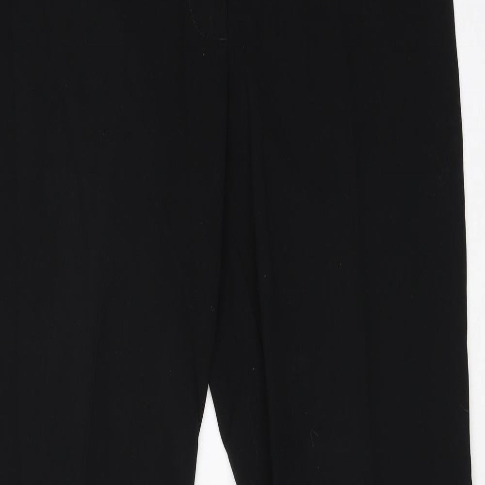 Womens UK Size 10 New Look Regular Fit Dress Pants Black Trousers