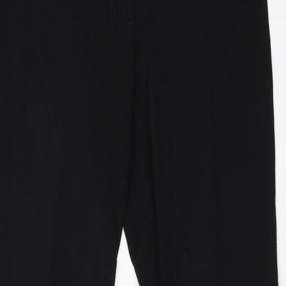 Womens UK Size 10 New Look Regular Fit Dress Pants Black Trousers