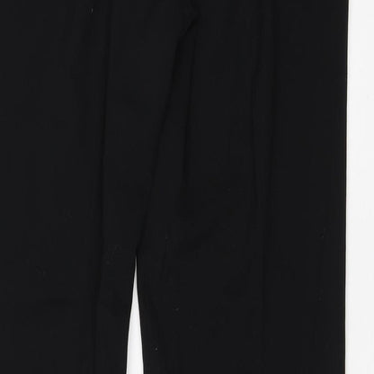 Womens UK Size 10 New Look Regular Fit Dress Pants Black Trousers