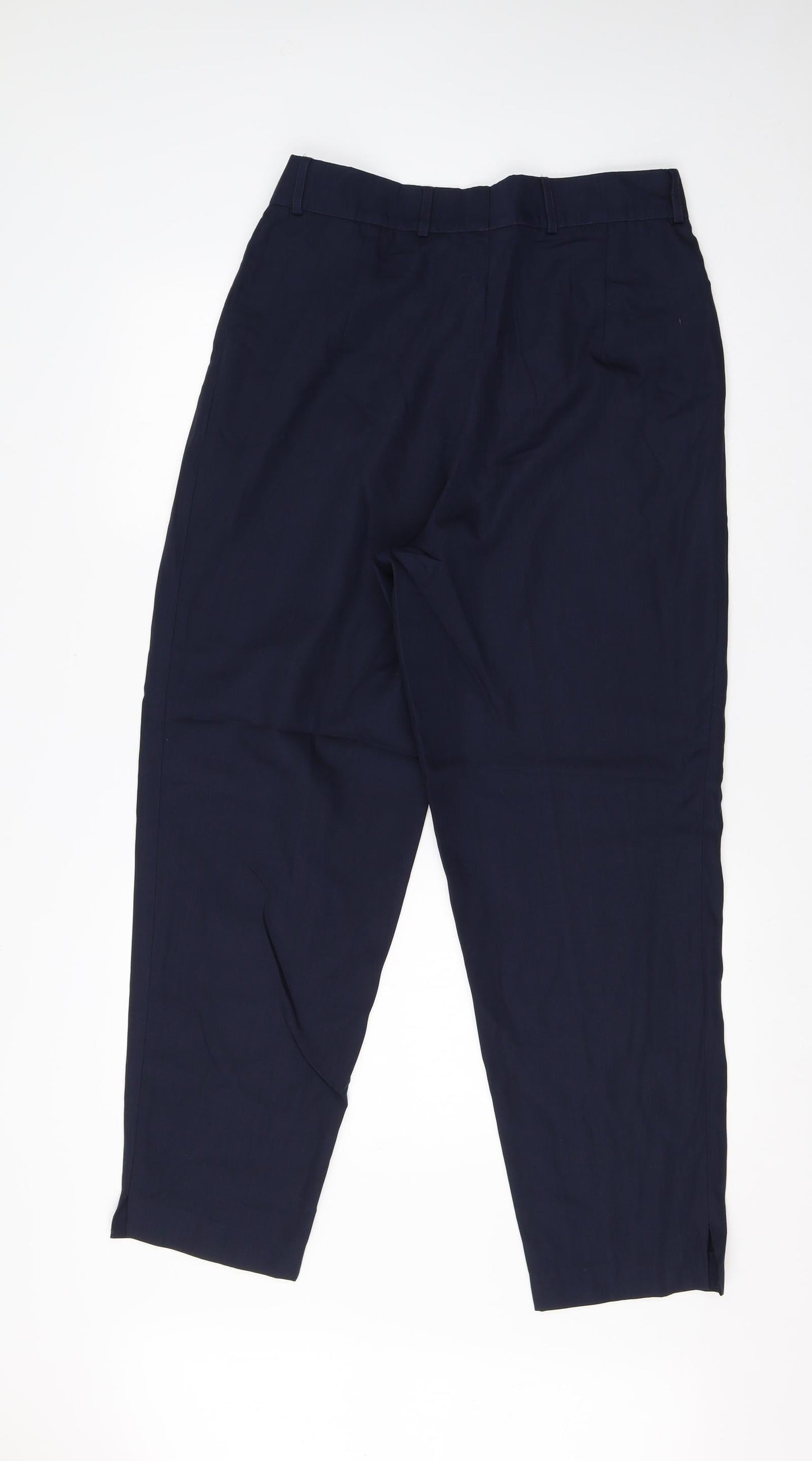Birgitta Womens Blue  Viscose Dress Pants Trousers Size 12 L28 in Regular