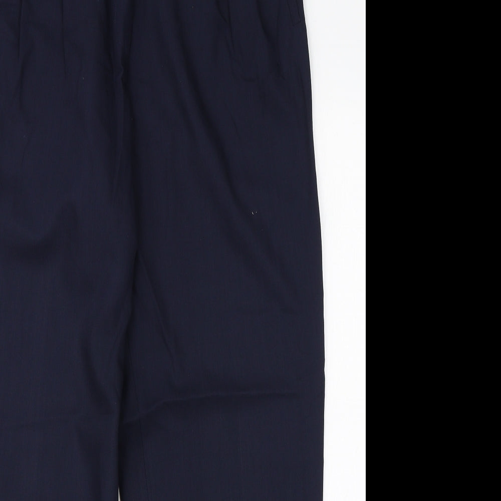 Birgitta Womens Blue  Viscose Dress Pants Trousers Size 12 L28 in Regular