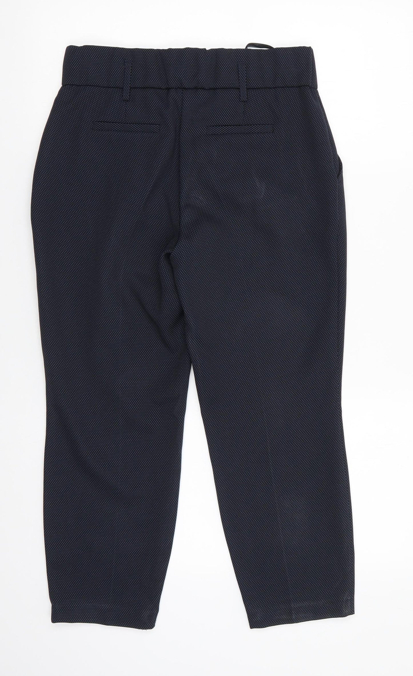 Womens UK Size 8 Dorothy Perkins Regular Fit Cropped Blue Trousers