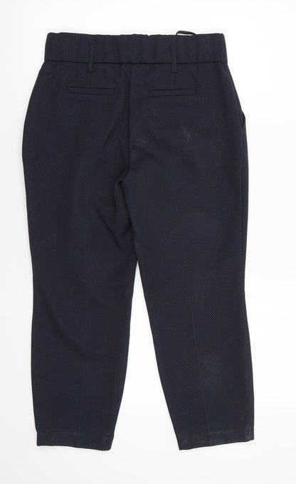 Womens UK Size 8 Dorothy Perkins Regular Fit Cropped Blue Trousers