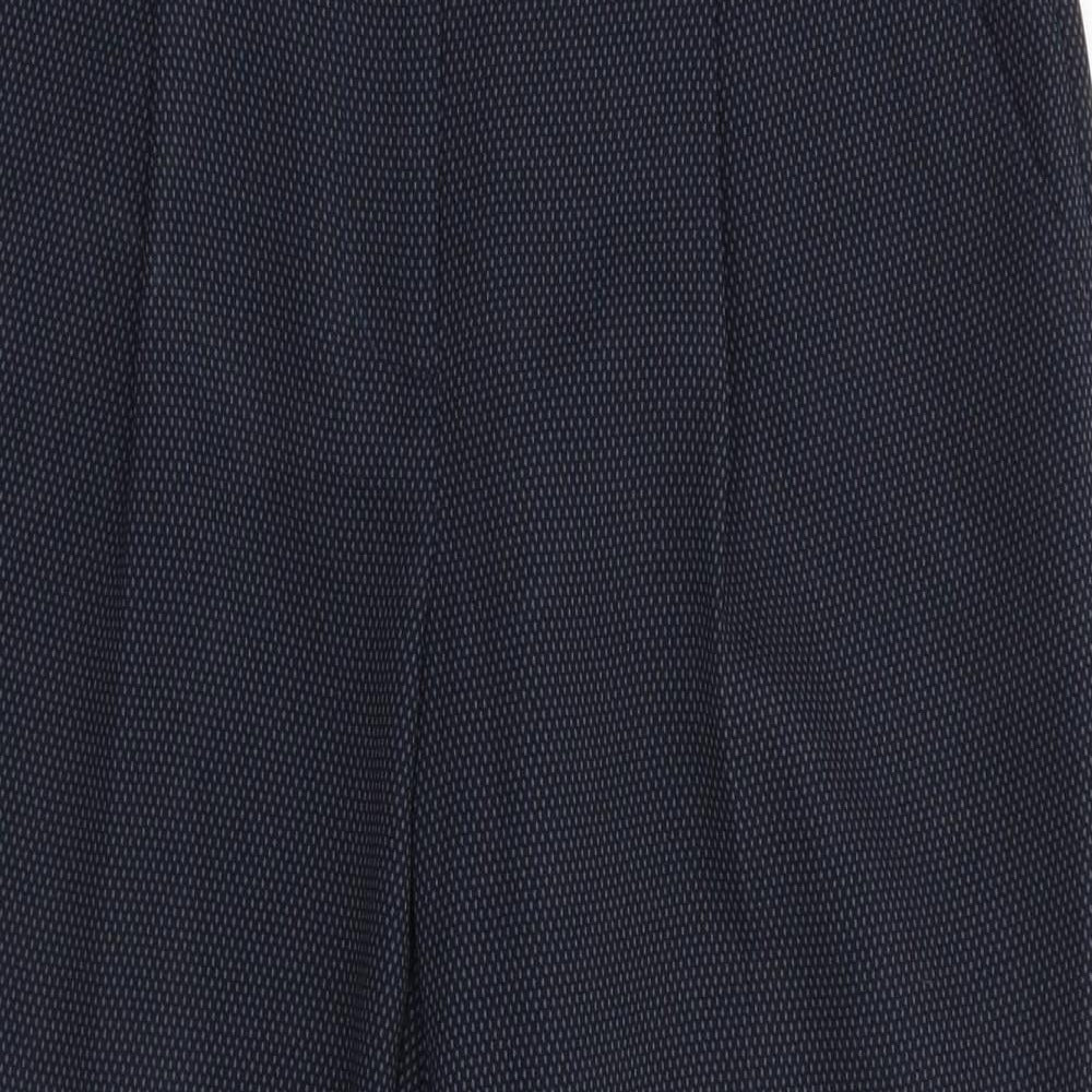 Womens UK Size 8 Dorothy Perkins Regular Fit Cropped Blue Trousers