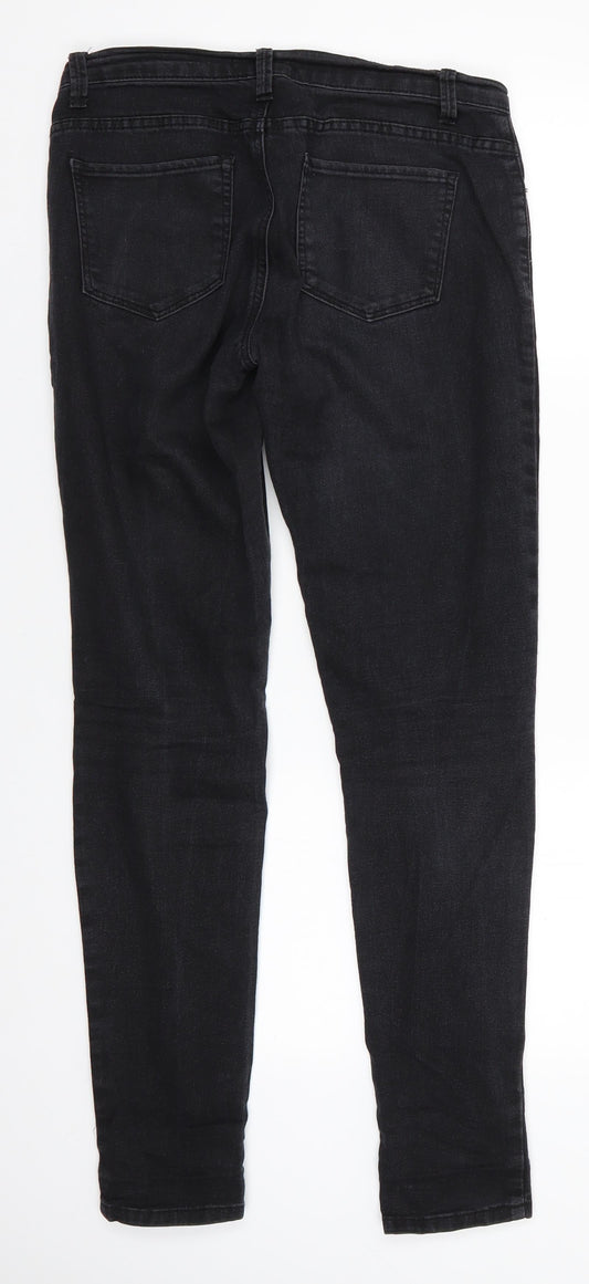 FOREVER 21 Mens Black  Cotton Skinny Jeans Size 28 in L31 in Regular