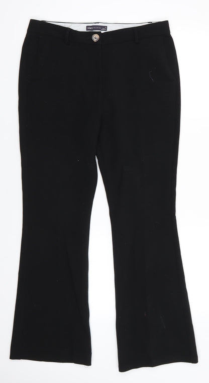 Womens UK Size 12 Marks and Spencer Regular Fit Bloomer Black Trousers