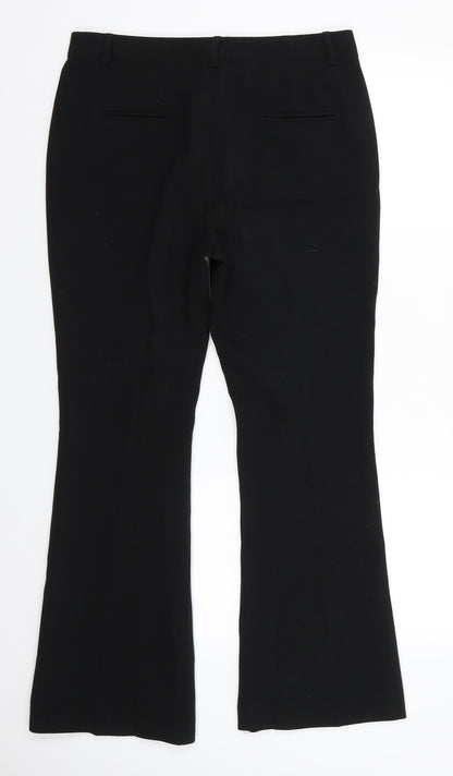 Womens UK Size 12 Marks and Spencer Regular Fit Bloomer Black Trousers