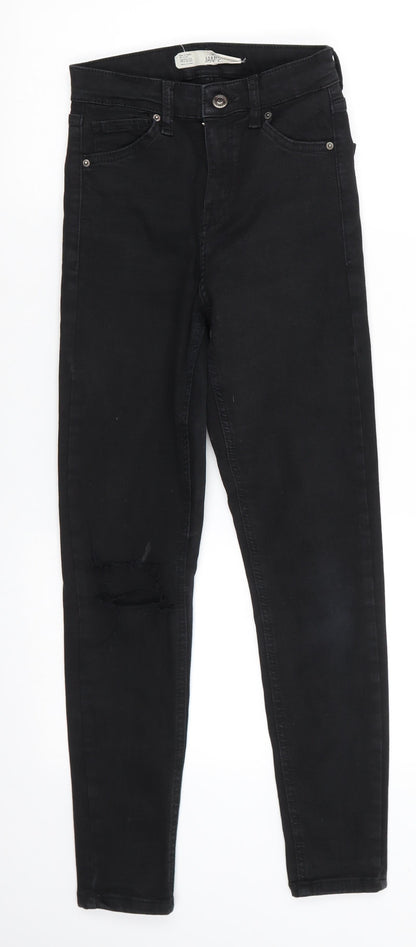 Mens UK Size 25 in Topshop Jamie Regular Fit Skinny Black Jeans