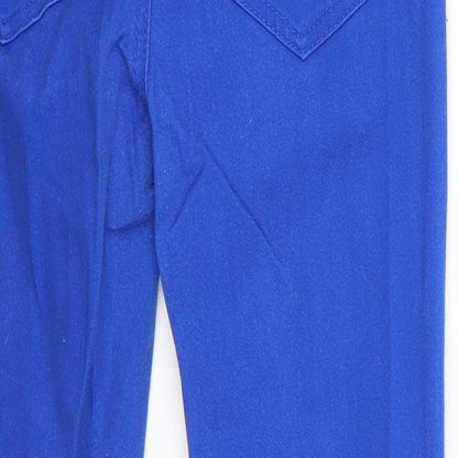 Generation 915 Girls Blue  Cotton Skinny Jeans Size 11 Years  Regular Button - Cobalt blue