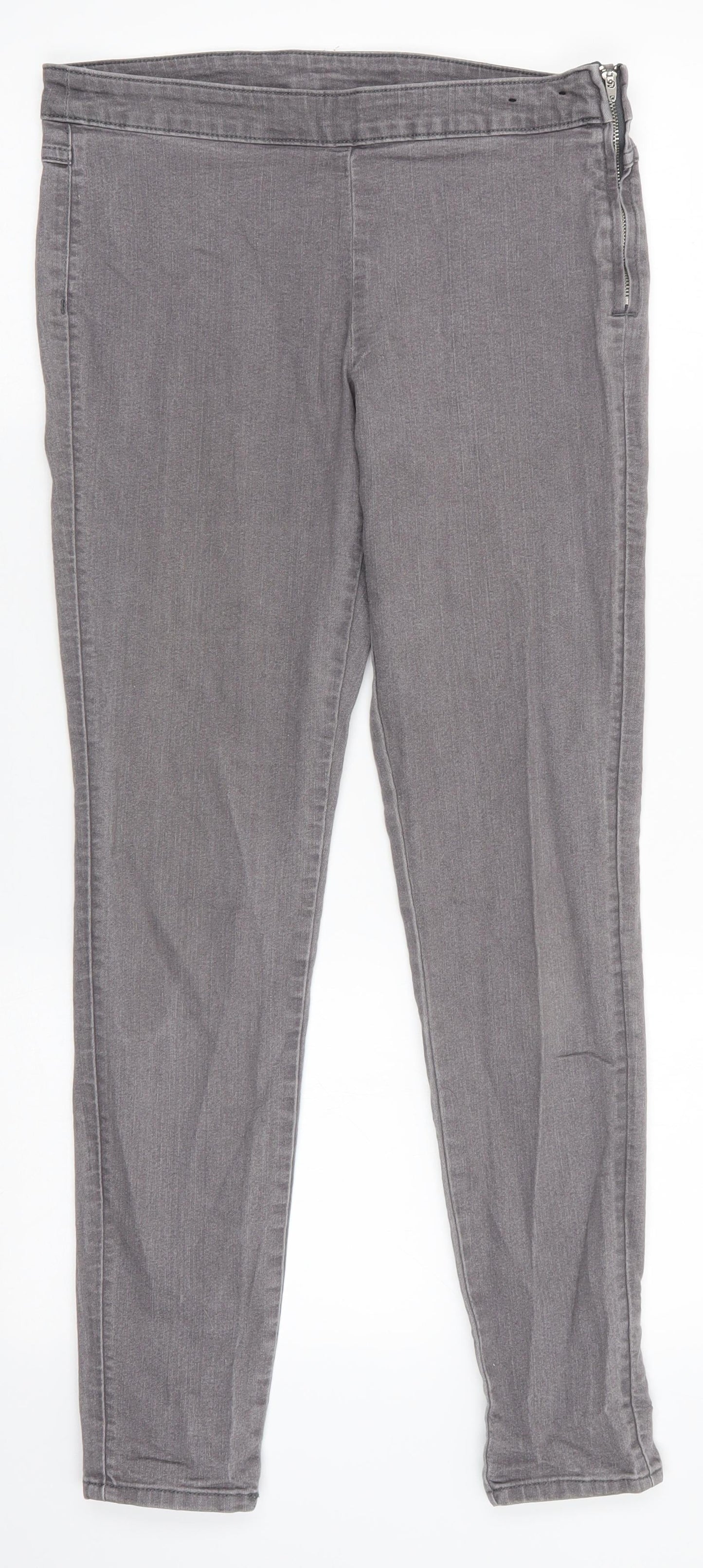Womens UK Size 12 Divided Regular Fit Skinny Grey Jeans