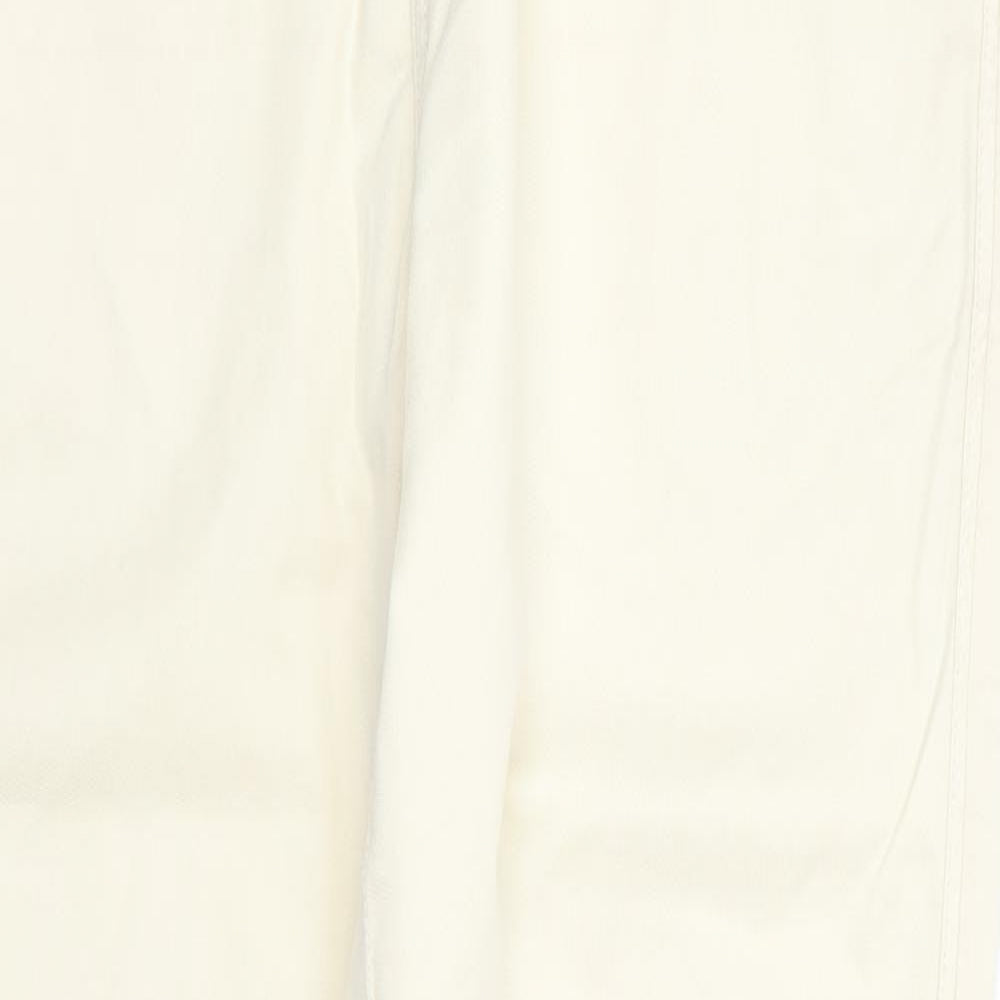 Womens UK Size 10 River Island Regular Fit Chino Yellow Trousers