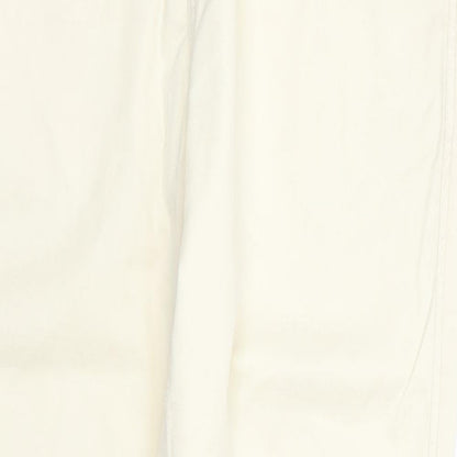 Womens UK Size 10 River Island Regular Fit Chino Yellow Trousers