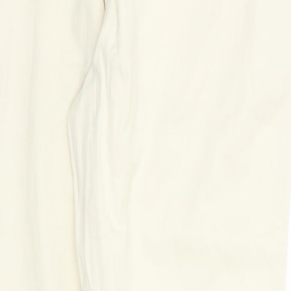Womens UK Size 10 River Island Regular Fit Chino Yellow Trousers