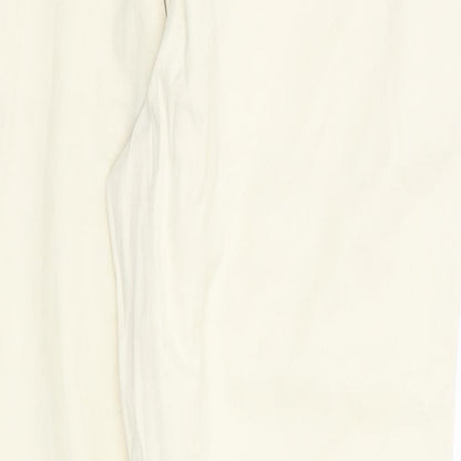 Womens UK Size 10 River Island Regular Fit Chino Yellow Trousers