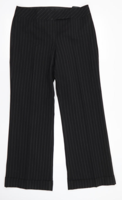 Womens UK Size 14 Dorothy Perkins Regular Fit  Black Trousers
