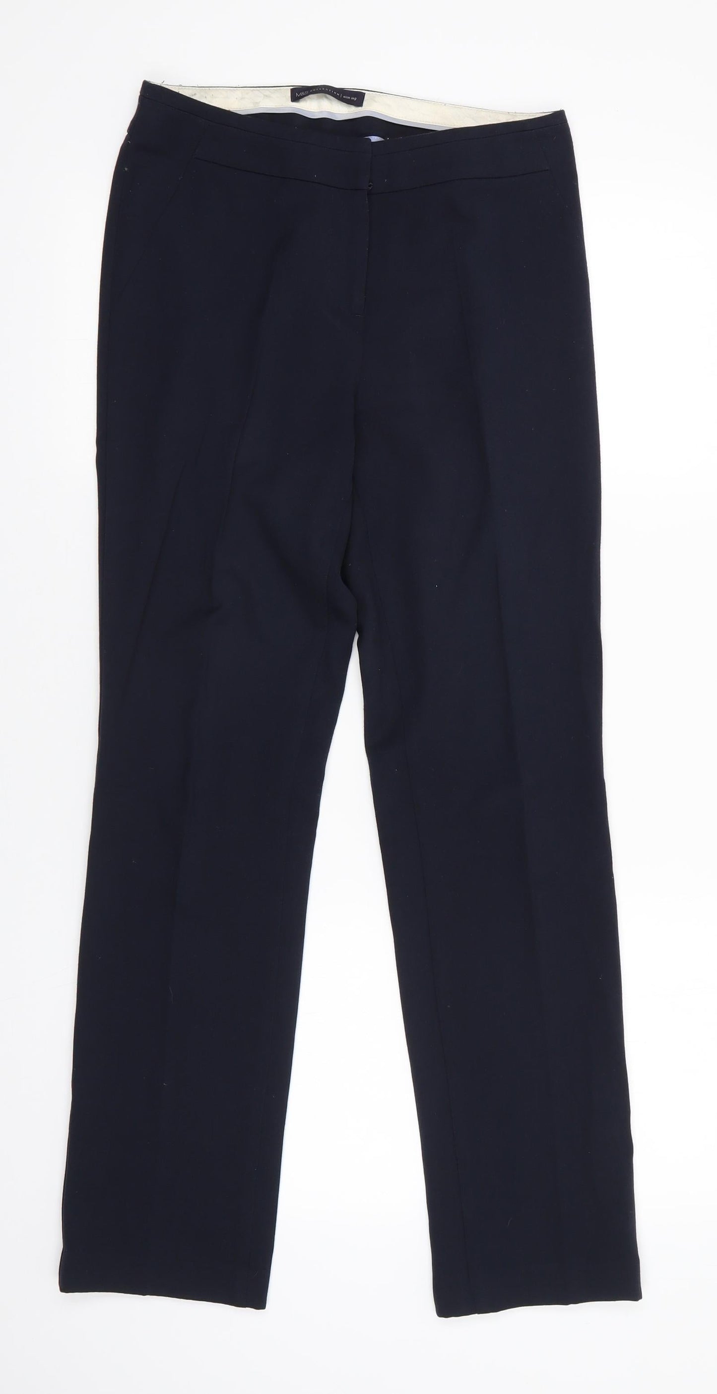 Womens UK Size 6 Marks and Spencer Slim Fit  Blue Trousers